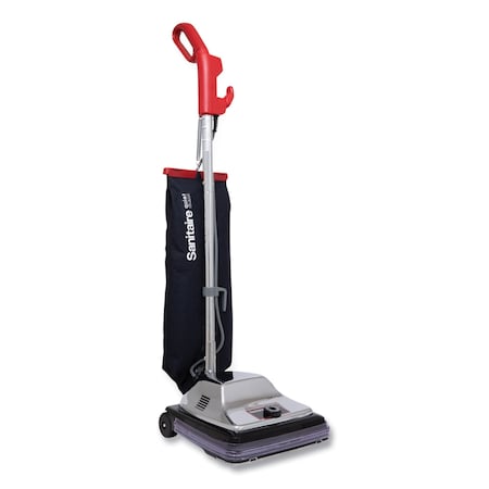 Sanitaire TRADITION QuietClean Upright Vacuum SC889A, 12" Cleaning Path, Gray/Red/Black SC889B